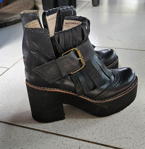 Botas De Cuero Venet Talle 36/37 Impecables 