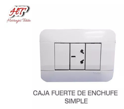 Caja Fuerte Simulada Enchufe Pared De 15cm Tesoro Caba N°1