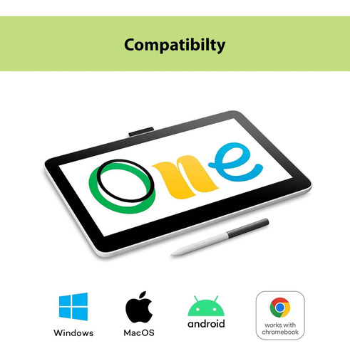 Tableta De Dibujo Wacom One 12 Con Pantalla, 11.6 Hd Full-la