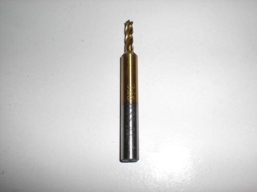 Fresa 4 Cortes 3 Mm X 1/4 Hss 3.0 Mm