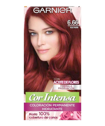 Coloración Nutrisse Cor Intensa 6.66 Rojo Pasión (1u)