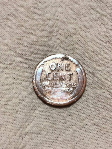 Wheat Penny 1953s Golpeó Sobre? Struck Thru?? Grease Error. (Usado)