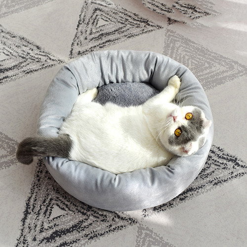 Cama De Felpa Para Mascotas (xl) Para Gatos Y Perros, Cama E