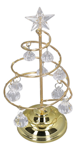 Lámpara De Árbol De Navidad Led Pequeño Cristal De Hierro De