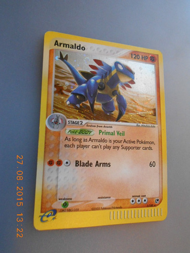 Armaldo Estrella Pokemon Foil Expansion Ex Sandstorm