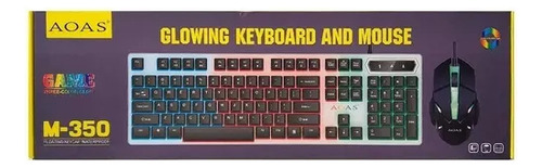 Pack Teclado Mouse Kit Gamer Led Rgb Retroiluminado Mecánico