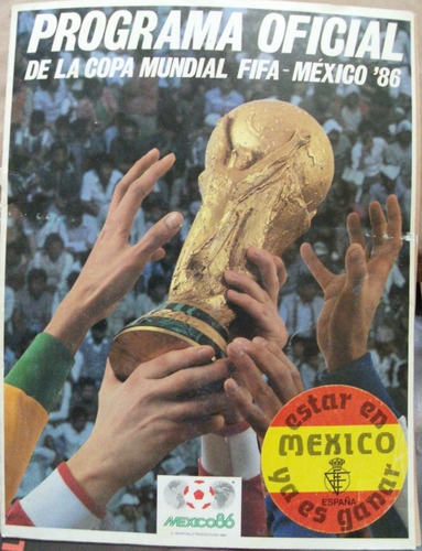 Revista Programa Oficial Mundial Mexico 1986, En Español