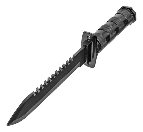 Cuchillo Combinado Con Accesorios Negro Survivor. Ck-086b