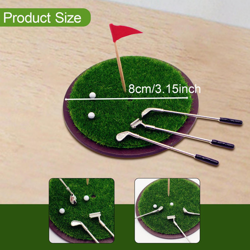 1: 6 Y 1:12 Mini Golf Golf Set Golfing Club Kit, Accesorios