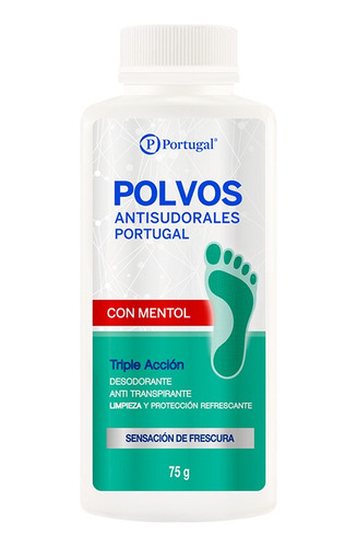 Polvos Antisudorales Mentolados 75 G.