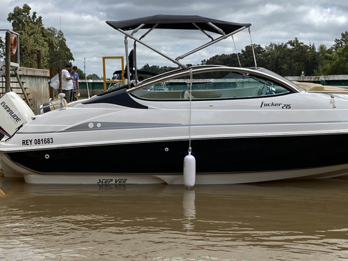 Lancha Cuddy Fibrafort Focker 215 Canestrari Quicksilver
