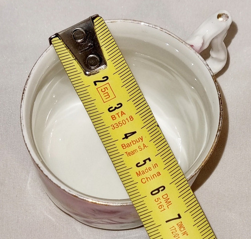 Taza Pocillo Limoge Pl France Art Noveau Impecable C43 (Usado)