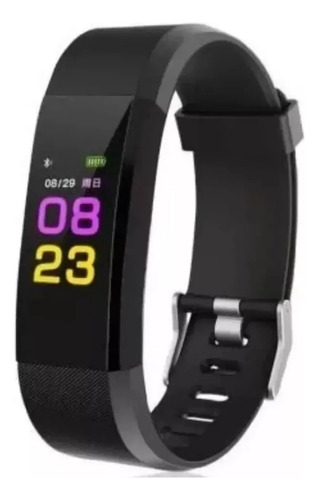 Reloj Smartband Inteligente Gtc Swg001 Bluetooth Ios Android Negro Lisa Negro Negro