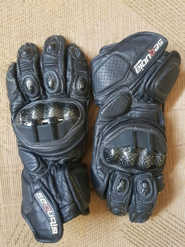Imagen 1 de 2 de Guantes Sequoia De Cuero Para Moto Racing