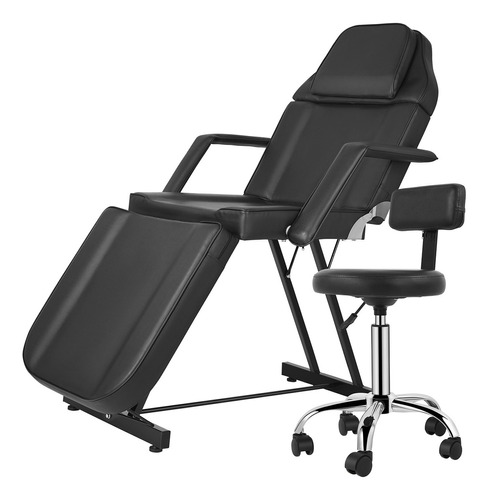 Silla/Camilla fija profesional color negro Top Living Facial 