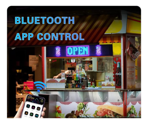 Letrero Led Auto Bluetooth App Publicidad Matriz Funcional (Usado)