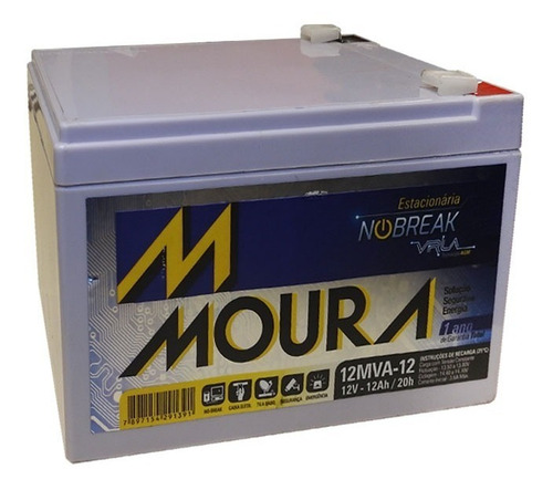 Kit 4 Baterias Moura 12v 12a Bike Elétrica Rema 12mva-12