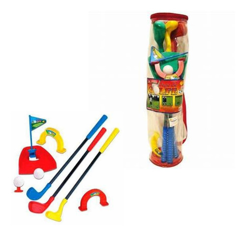 Jogo De Golfe Com Sacola Bag Brinquedo Braskit