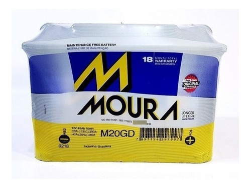 Imagen 1 de 2 de Bateria M26ad Moura 60 Amperes 12v