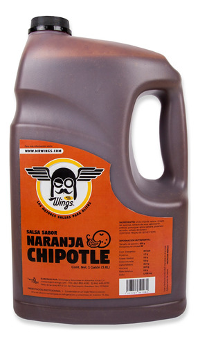 Salsa Naranja Chipotle Para Alitas 3.8 L Al Mejor Precio