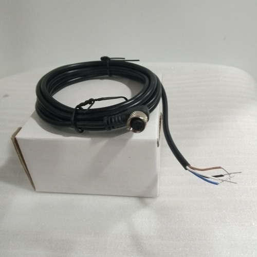 Cable Conector Curvo Para Sensor 4 Pines 4 Hilos Métrica 8mm