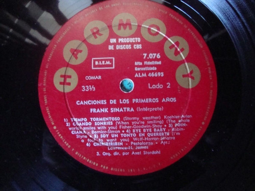 Sin Tapa Disco Frank Sinatra Canciones Primeros Años Si1
