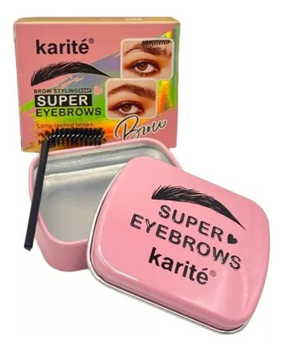 Cera Para Cejas Fijador 25g Karite + Cepillo Aplicador Transparente