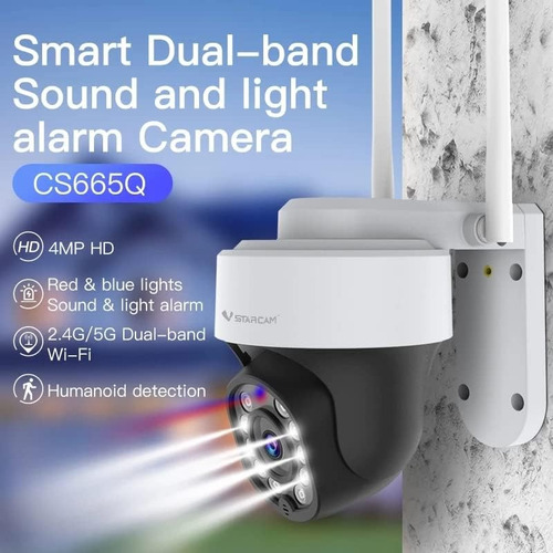 Cámara Ip Wifi Seguridad Vstarcam Exterior 4mp 2.4g 5g Alarm