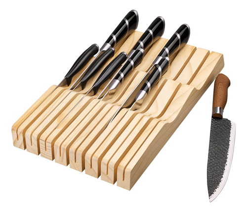 Redcall Soporte Para Cuchillos De Cocina Para Cajón Bloque