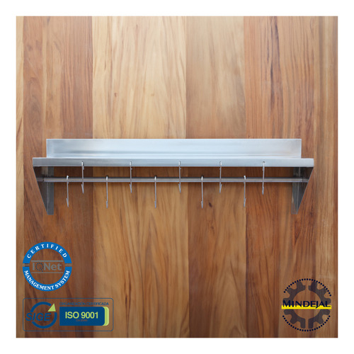 Repisa 100% Acero Inoxidable Marca Mindejal