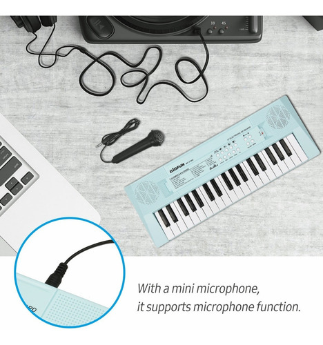 A Piano Electrónico Con Mini Teclado Piano De Teclado De 37