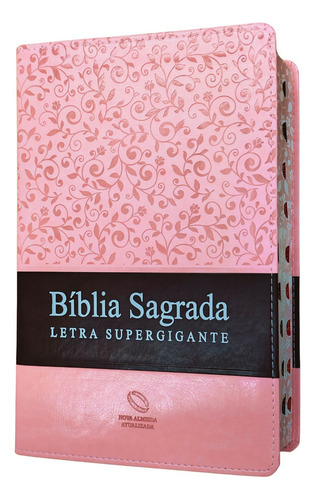 Biblia Sagrada Naa: Letra Supergigante Com Indice, De João Ferreira De Almeida. N/a, Vol. Único. Editorial Sbb, Capa Mole, Edição 1 Em Português, 2023