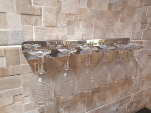 Suporte De Taças Em Inox De Parede