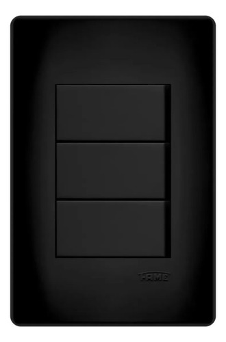 Kit Interruptor Triplo + Interruptor C Tomada 10a Black Fame