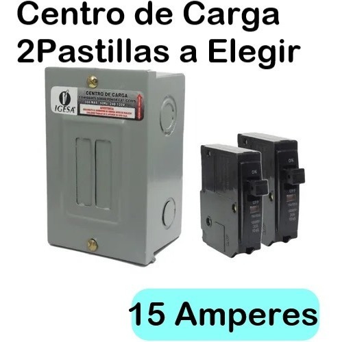 Centro De Carga Incluye 2 Pastillas Con 5 Amperajes A Elegir