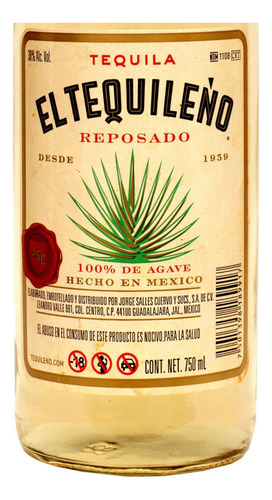 Caja De 12 Tequila Tequileño Reposado 750 Ml