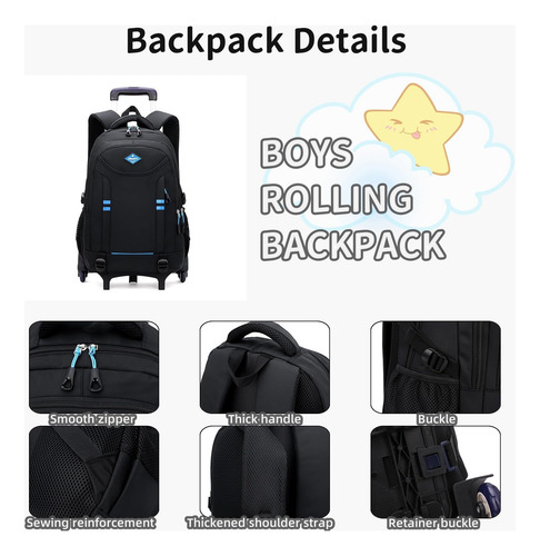 Mochila Con Ruedas Para Niños Mochila De Escuela Primaria Co