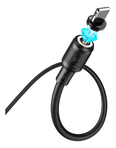 Cable Magnético Usb Hoco X52 Carga Rápida Para Iph De 1m Color Negro