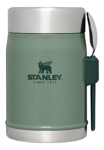 Tarro Comida Con Cuchara 14 Oz Verde Electrodomestico