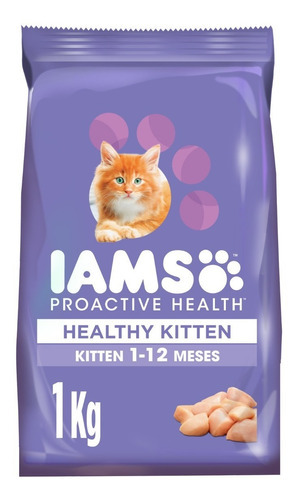 Iams Alimento Seco Para Gatito Sabor Pollo 1kg