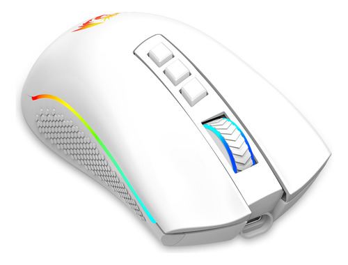 Mouse Gamer Cobra Pro M711-pro 8 16.000 Dpi Branco Wireless Branco