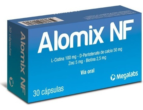 Alomix® X 30 Cap. (tratamiento De Alopecia, Fortalece Uñas)