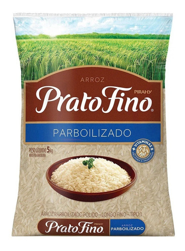 Kit C/2 Arroz Parboilizado Prato Fino 5kg C/ Nota Fiscal 