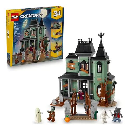 Lego® Creator 3em1 Mansão Assombrada;kit De Construção 31167