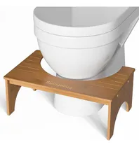 Comprar Taburete De Inodoro Taburete De Caca De Bambú Para Baño - 7 