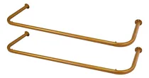 Comprar Kit 02 Araras De Roupas Cabideiro De Parede 1,00m Lazúli Cor Dourado
