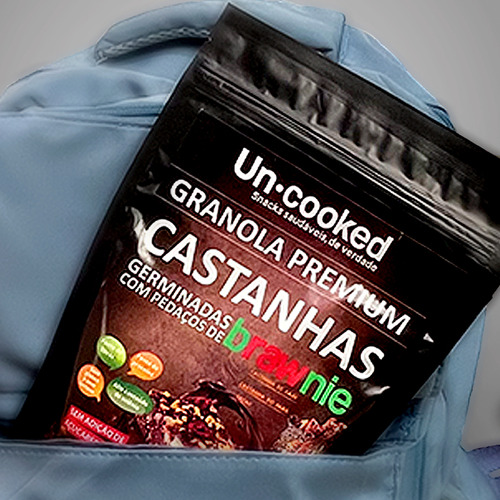 Kit 2 Granola Castanhas E Brawnie Sem Glúten Uncooked 250g
