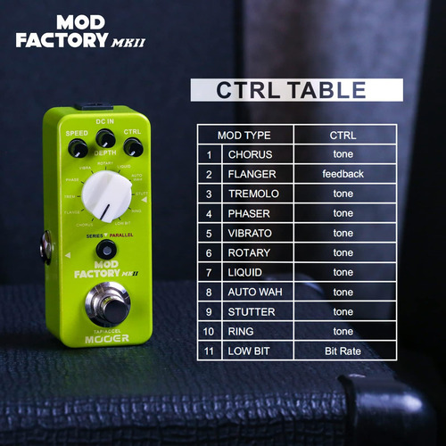 Mooer Mod Factory Mkii Com 11 Efeitos De Modulação Diferente