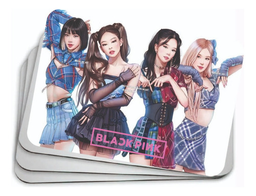 Mousepad  Black Pink Grupo Kpop Korea Chicas 21 Cm X 17 Cm