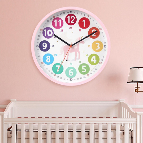 Hu Reloj Pared Colorido, Reloj Caballo